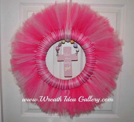 Tule Baby Wreath # WreathIdeaGallery.com