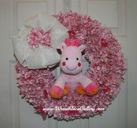 Fabric Punch Wreath