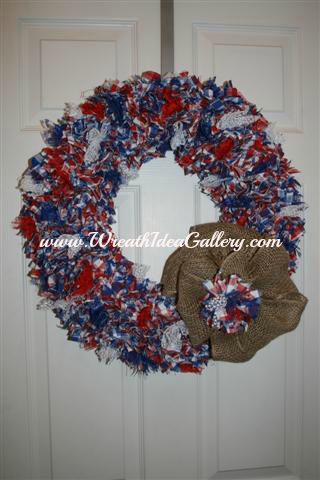 Fabric Punch Wreath