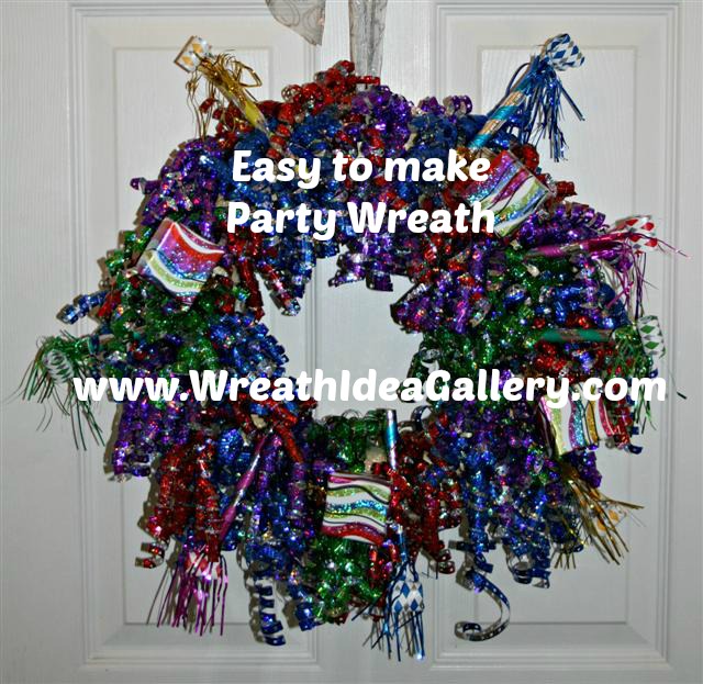 #party wreath #birthay wreath