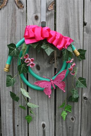 Garden Hose Wreath