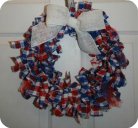 Patriotic Rag Wreath